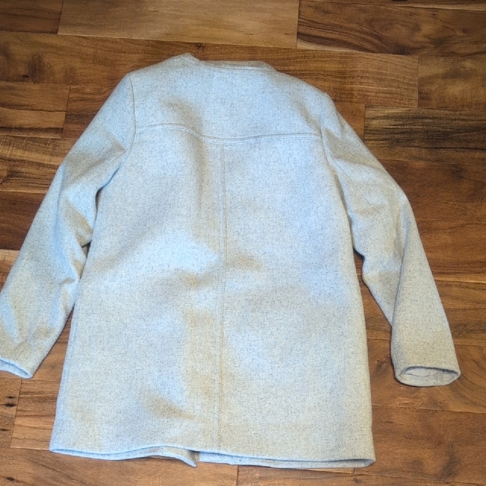 J.Crew Gray City Coat with Faux Fur Trim - Picture 10 of 10